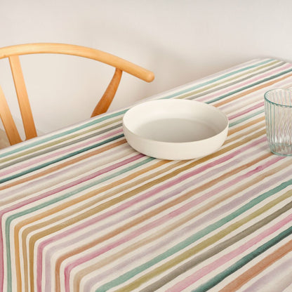 Stain-proof tablecloth Belum Naiara 4-100 Multicolour 180 x 200 cm Striped