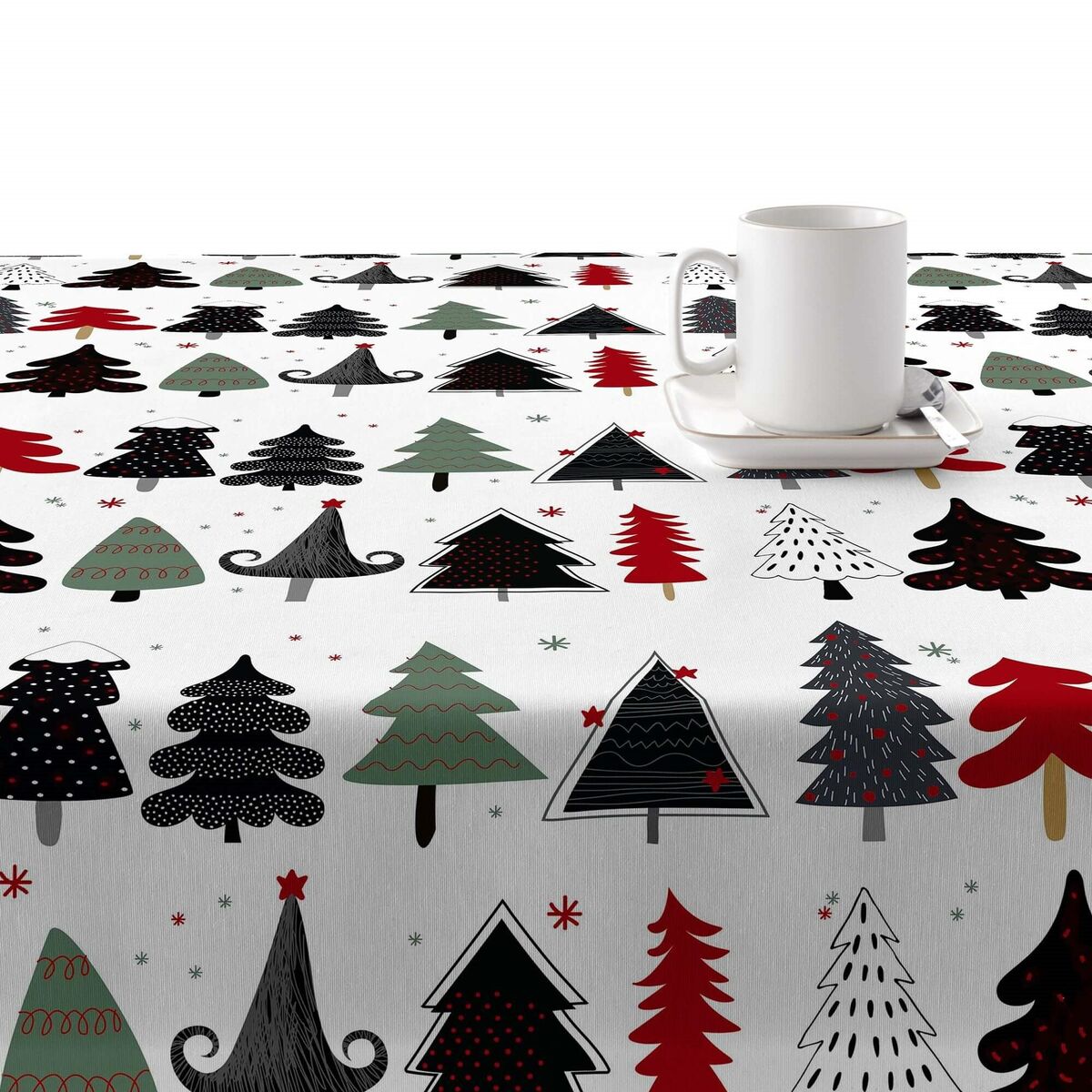 Stain-proof resined tablecloth Belum Merry Christmas Multicolour 300 x 150 cm