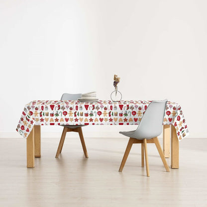 Stain-proof resined tablecloth Belum Merry Christmas Multicolour 300 x 150 cm