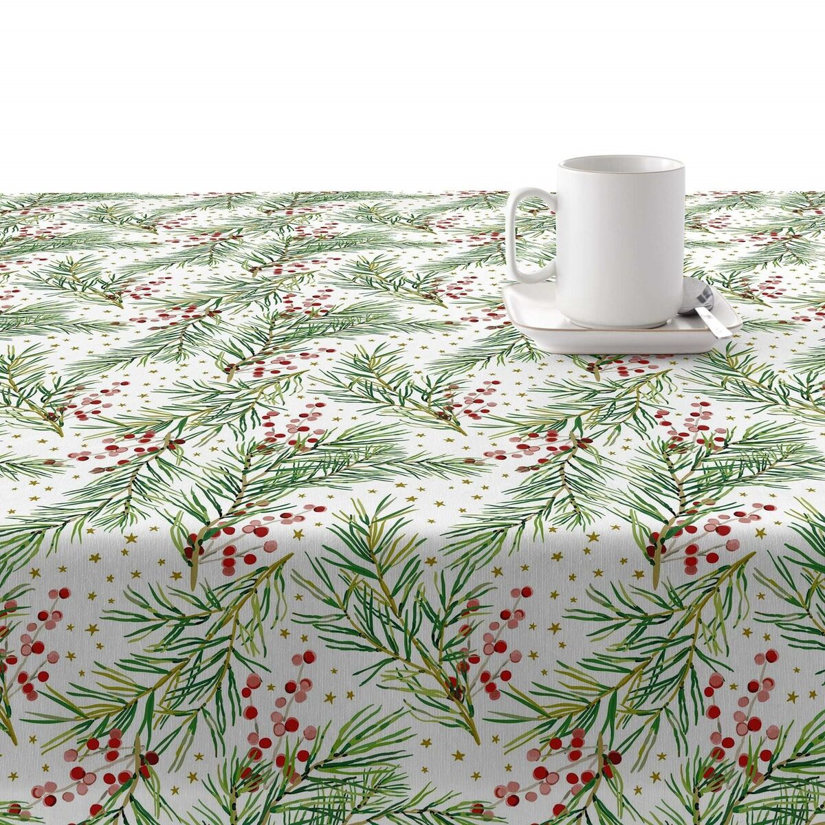 Stain-proof resined tablecloth Belum Merry Christmas Multicolour 300 x 150 cm