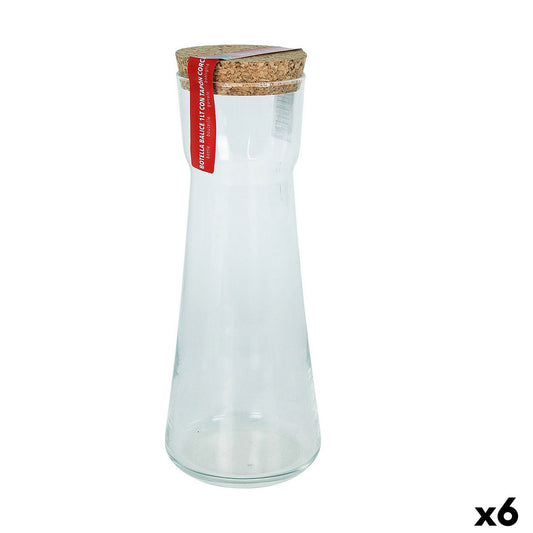 Glass Bottle Royal Leerdam Balice Cork 1L (6 Units) Royal Leerdam