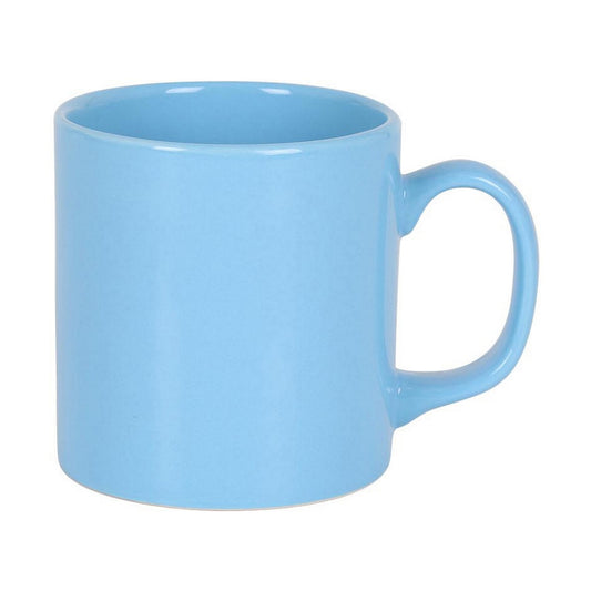 Cup Blue 300 ml Ceramic BigBuy Home