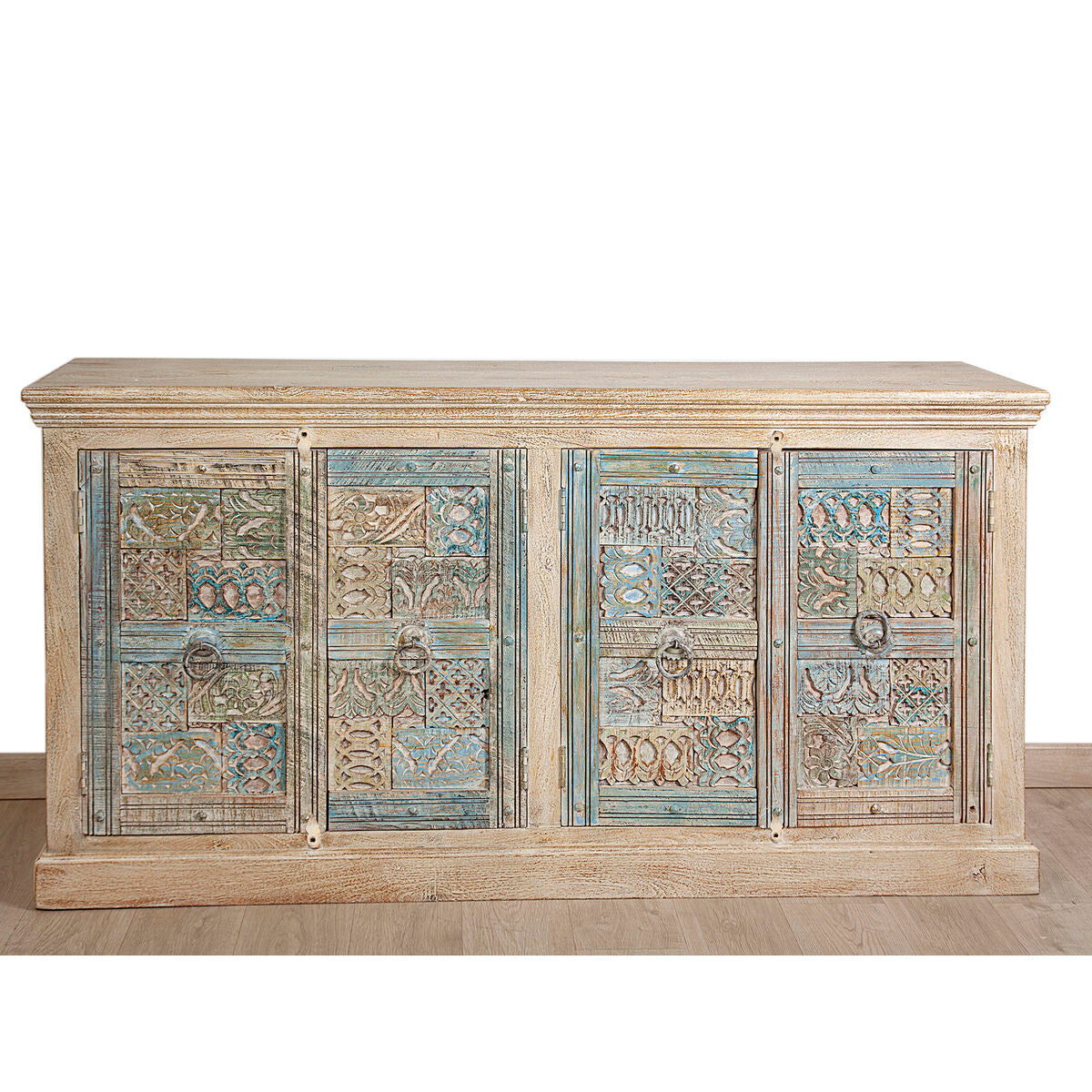 Sideboard Romimex Multicolour Light brown Mango wood 180 x 95 x 40 cm