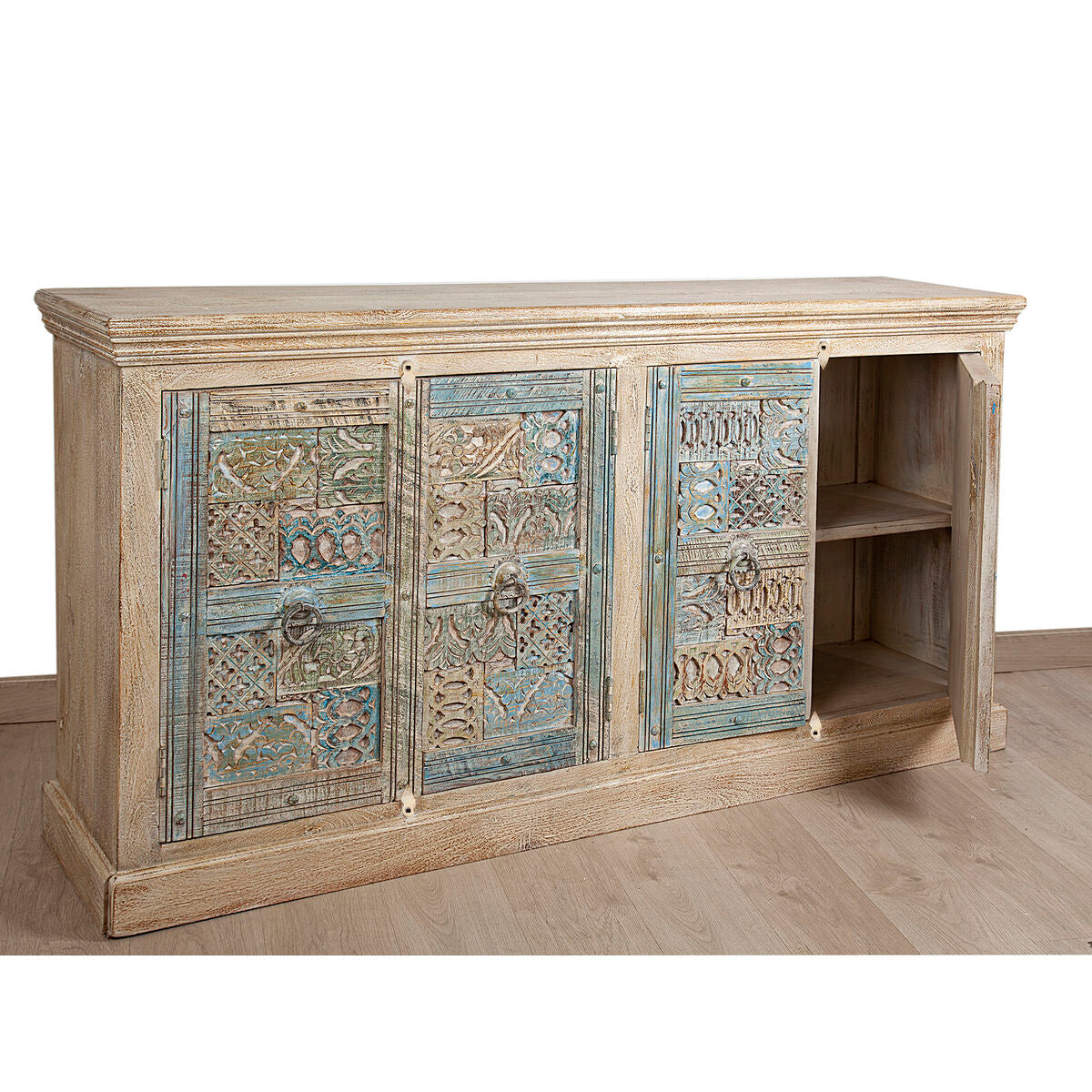 Sideboard Romimex Multicolour Light brown Mango wood 180 x 95 x 40 cm