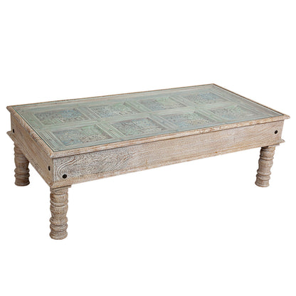 Centre Table Romimex Multicolour Light brown 140 x 45 x 70 cm