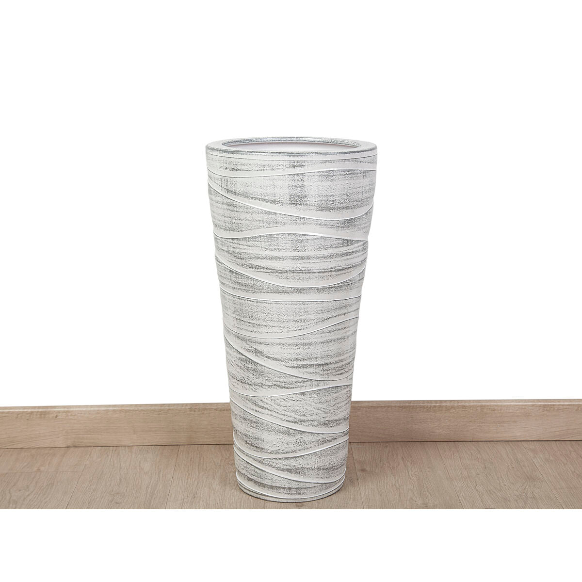 Floor vase Alexandra House Living White Ceramic 30 x 70 x 30 cm