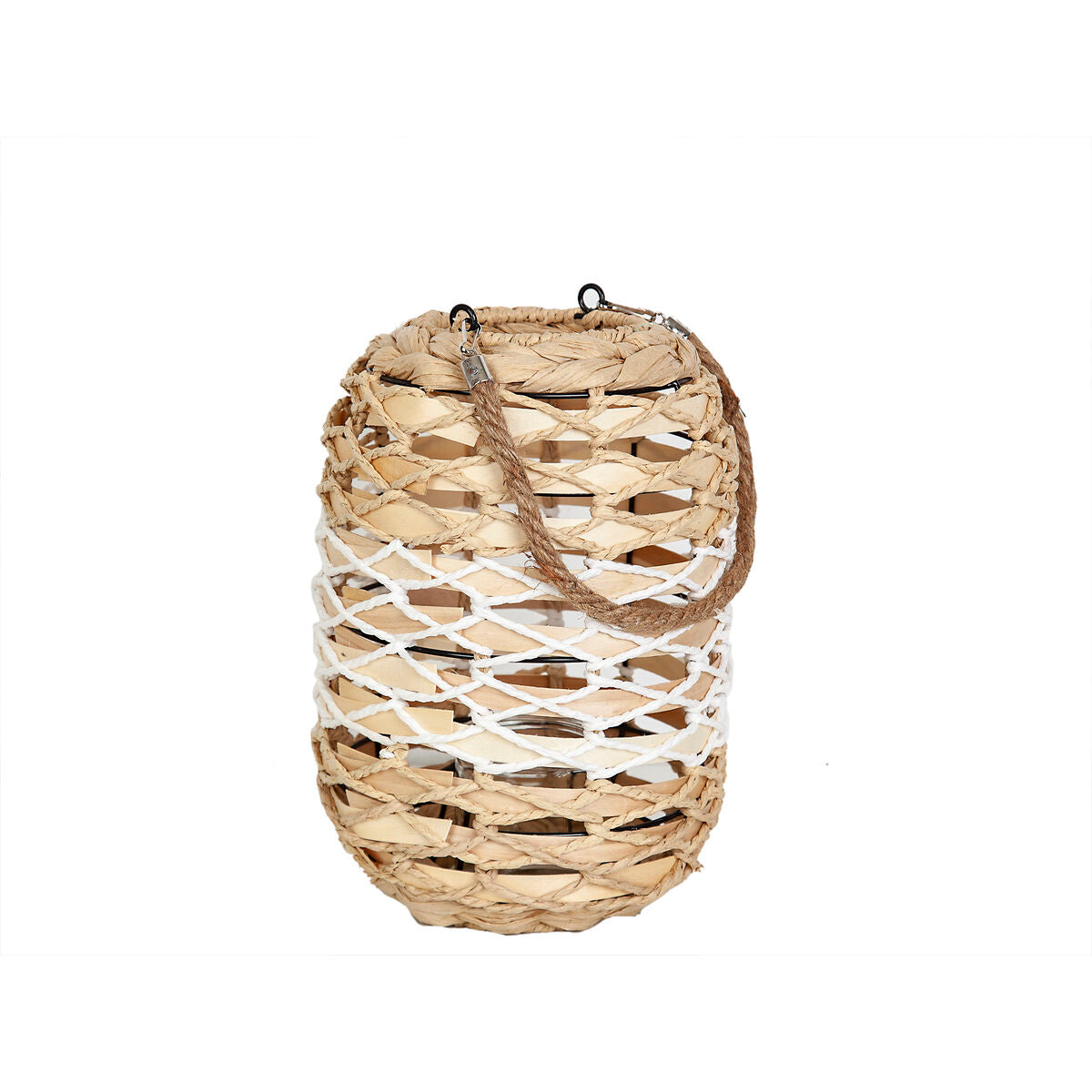 Lantern Romimex Natural wicker 15 x 30 x 15 cm