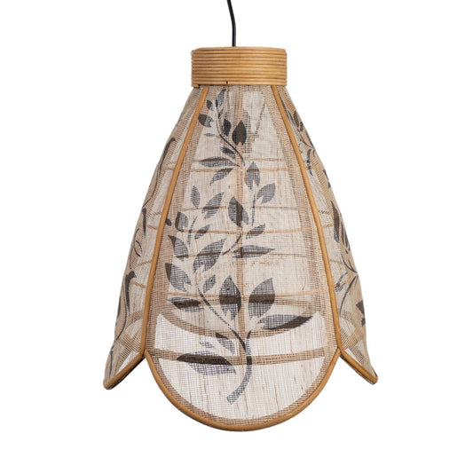 Ceiling Light Romimex Black Natural Jute Bamboo 37 x 47 x 37 cm