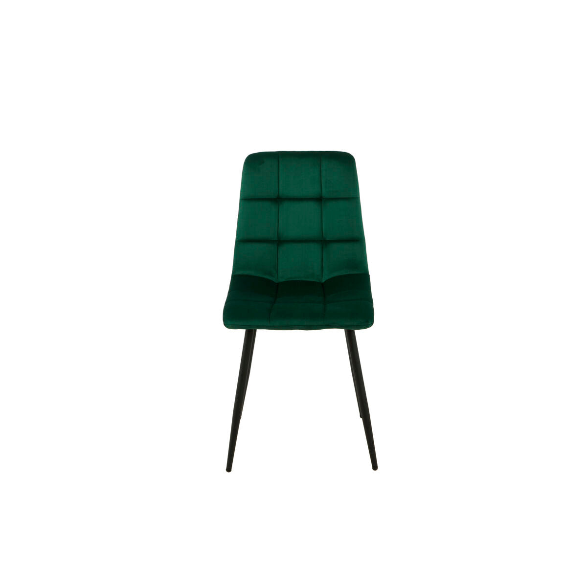 Chair Romimex Green Velvet Metal 45 x 89 x 55 cm