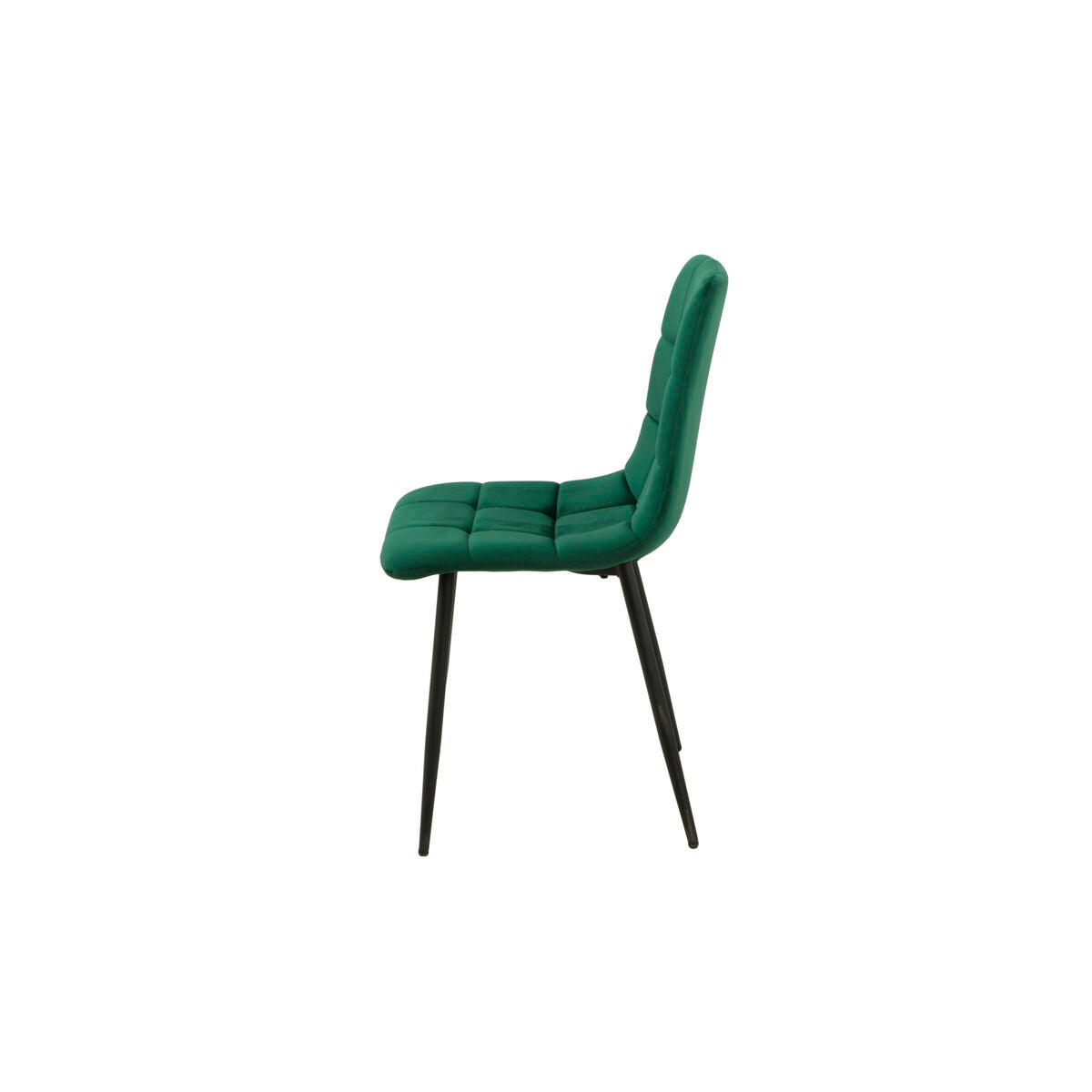 Chair Romimex Green Velvet Metal 45 x 89 x 55 cm