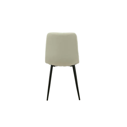 Chair Romimex White Velvet Metal 45 x 89 x 55 cm