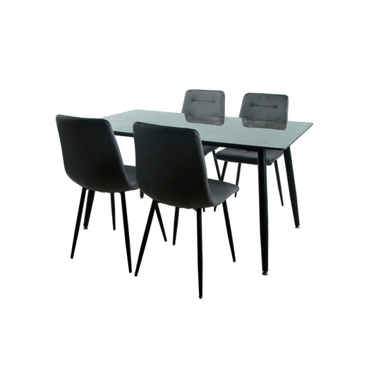 Table set with chairs Romimex 5 Pieces