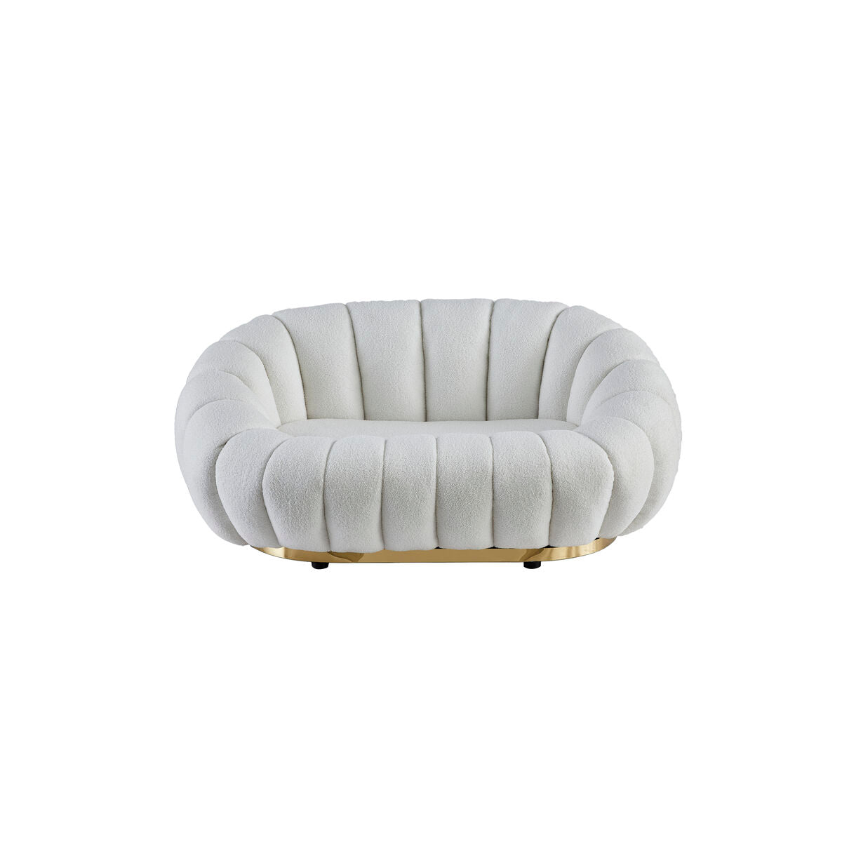 Sofa Romimex White 90 x 60 x 145 cm Romimex