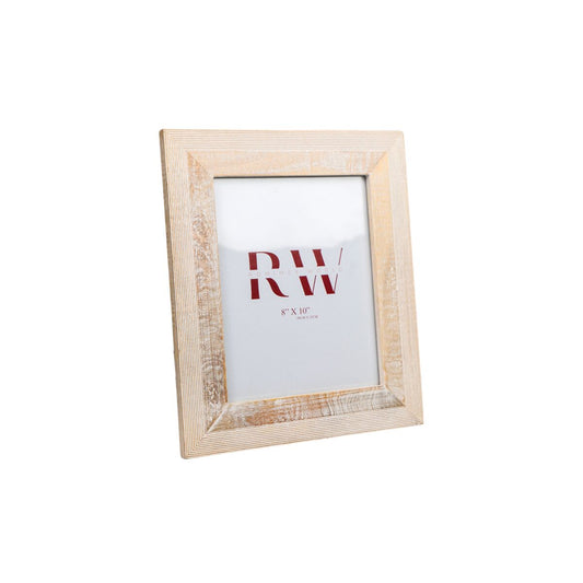 Photo frame Romimex White Mango wood MDF Wood 2 x 25 x 20 cm Romimex