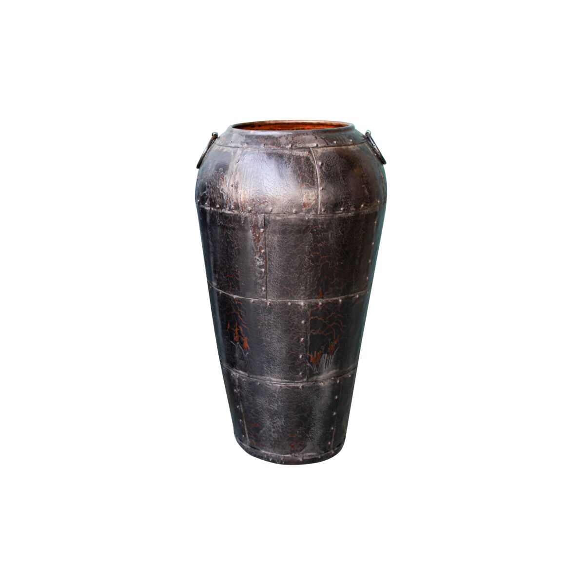 Vase Romimex Black Metal 55 x 102 x 55 cm