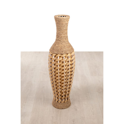 Floor vase Alexandra House Living Brown PVC Natural Fibre 29 x 100 x 29 cm Alexandra House Living