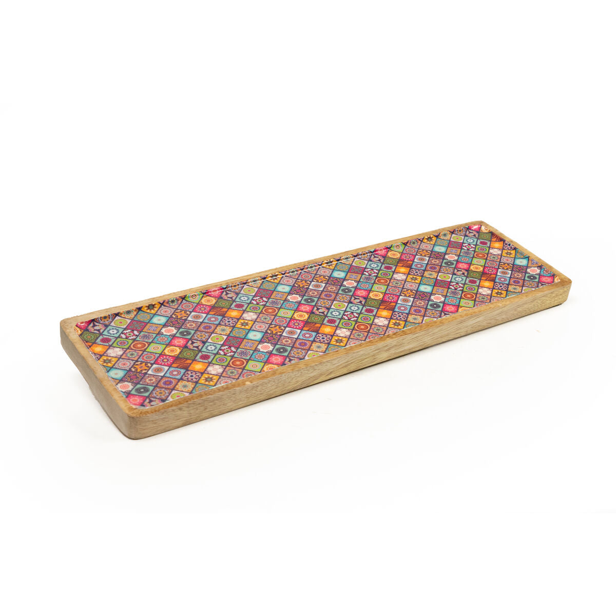 Snack tray Romimex Red Mango wood Rectangular 50 x 4 x 15 cm