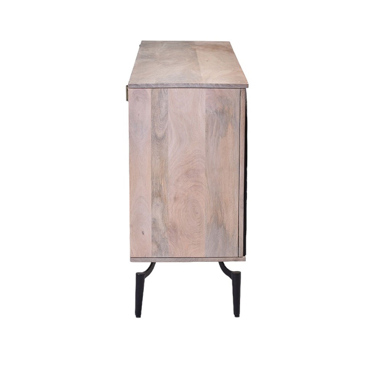 Sideboard Romimex Black Natural Mango wood 40 x 77 x 135 cm