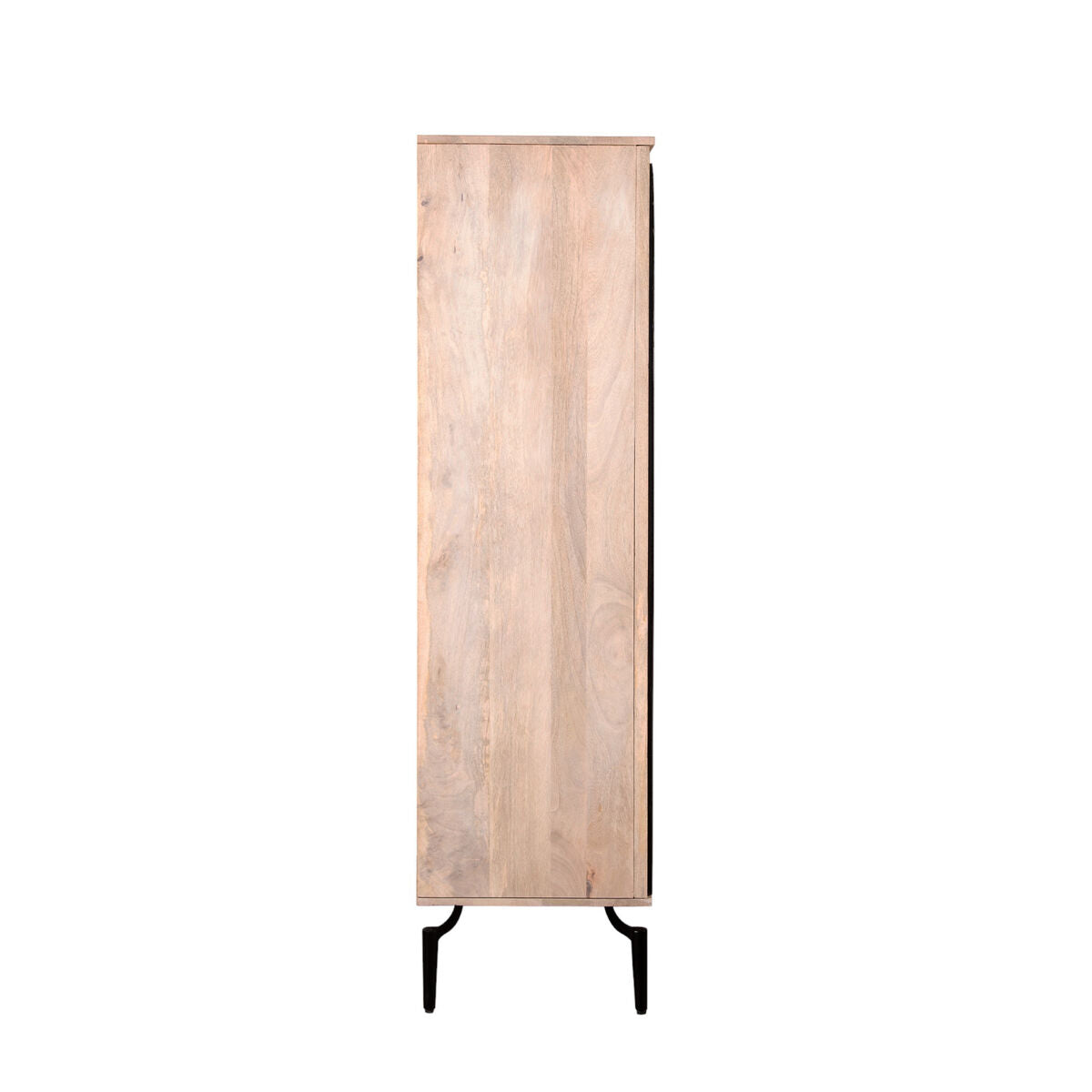 Cupboard Romimex Black Natural Mango wood 45 x 170 x 90 cm