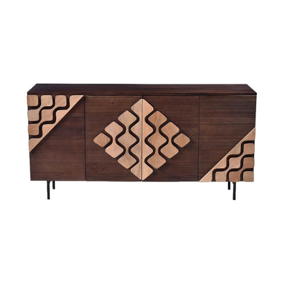 Sideboard Romimex Brown Golden Mango wood 40 x 80 x 150 cm