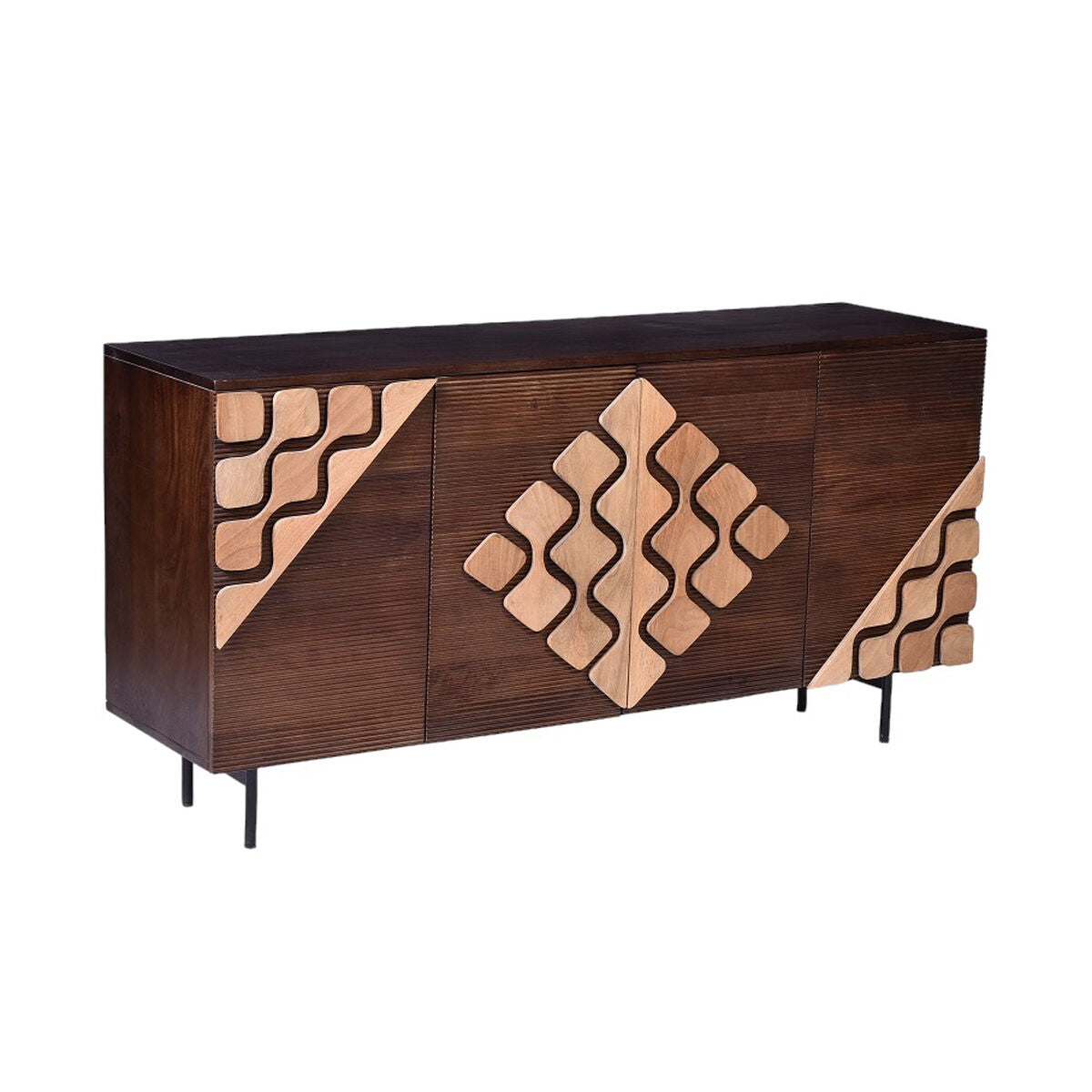 Sideboard Romimex Brown Golden Mango wood 40 x 80 x 150 cm