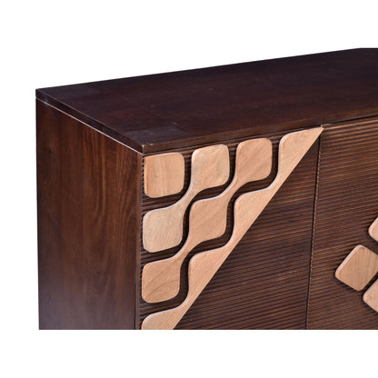 Sideboard Romimex Brown Golden Mango wood 40 x 80 x 150 cm