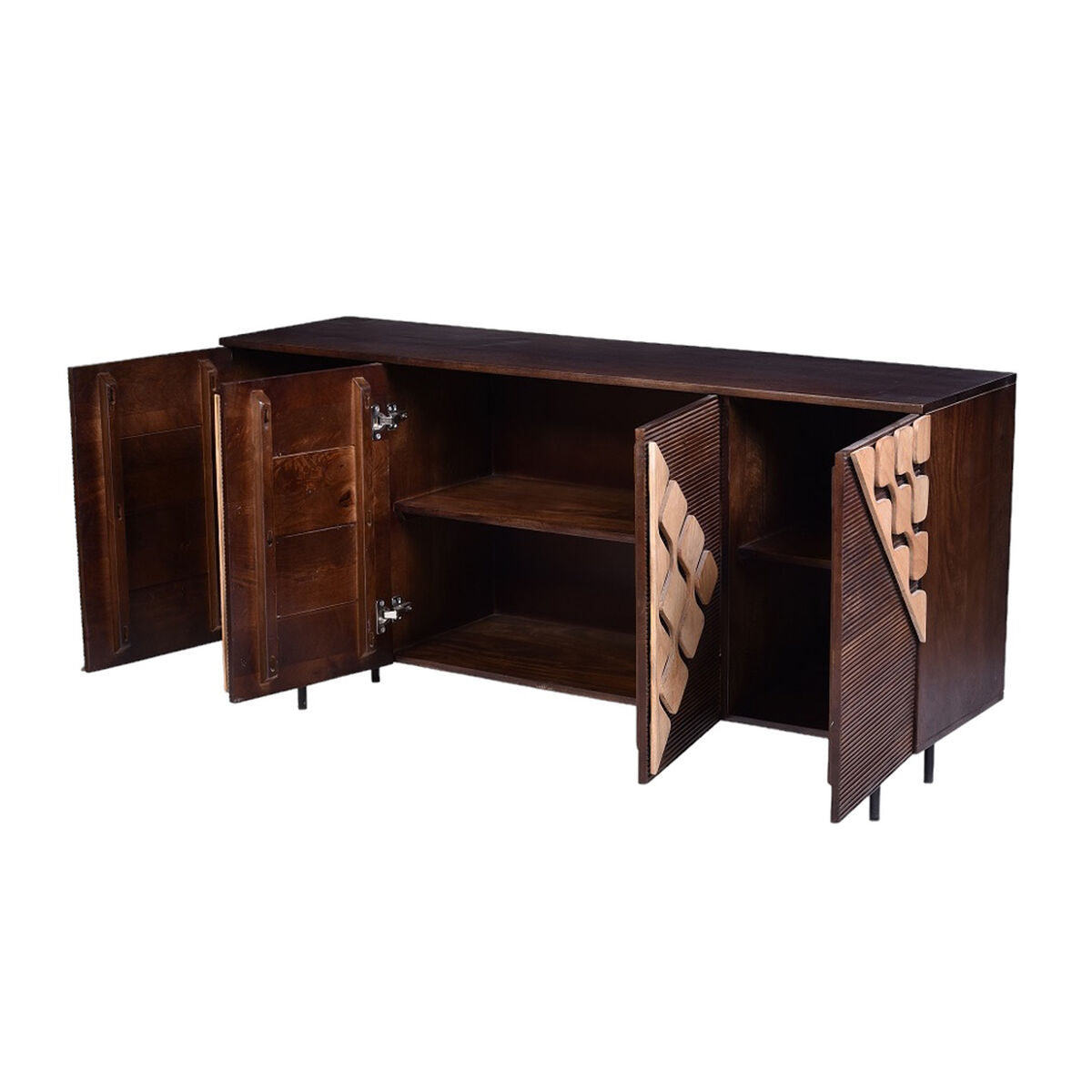 Sideboard Romimex Brown Golden Mango wood 40 x 80 x 150 cm