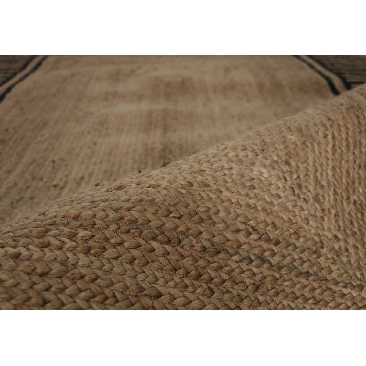 Carpet Romimex Natural Black 160 x 230 x 2 cm