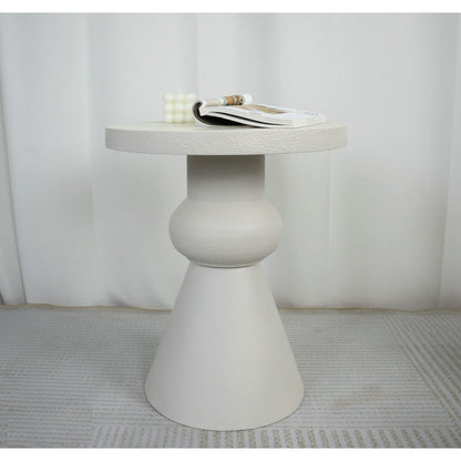 Side table Romimex Cream MDF Wood 40 x 49 x 40 cm