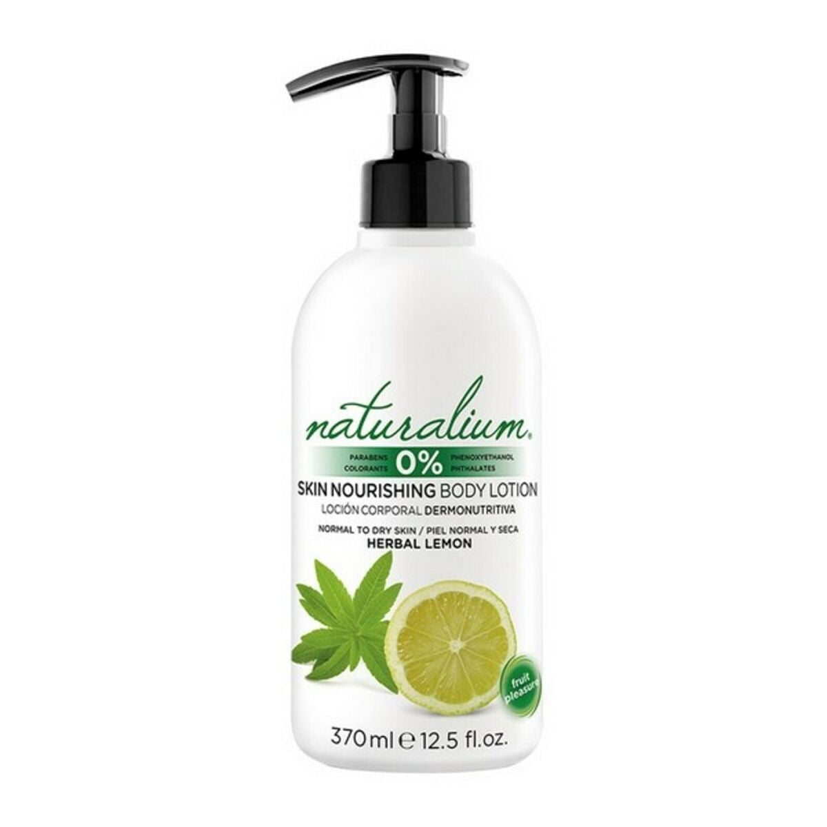 Body Lotion Herbal Lemon Naturalium (370 ml) - Moisturisers and Exfoliants - Naturalium - Default Title