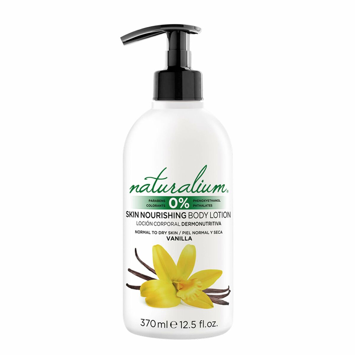 Body Lotion Naturalium Vanilla 370 ml - Moisturisers and Exfoliants - Naturalium - Default Title