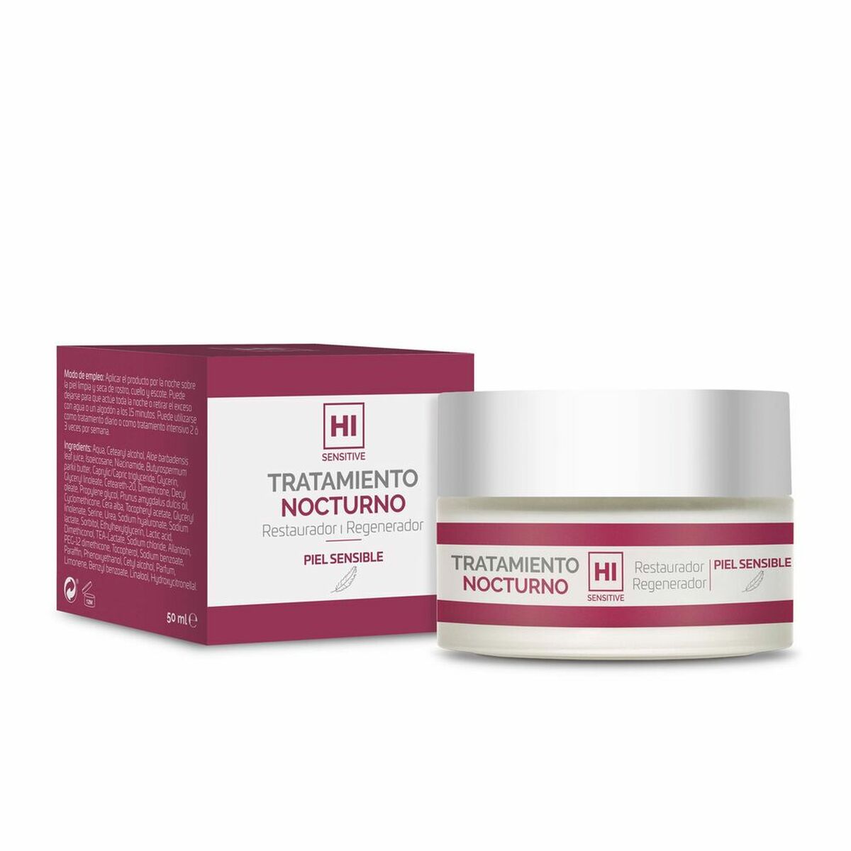 Night Cream Hi Sensitive Redumodel (50 ml) - Anti-wrinkle and moisturising creams - Redumodel - Default Title