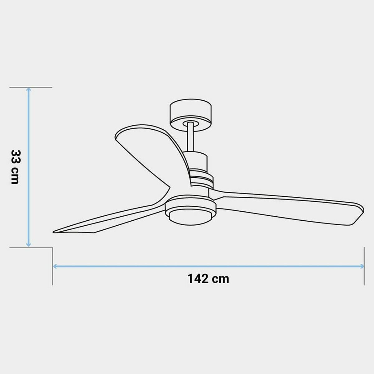 Ceiling Fan Universal Blue ALM 4056 3A 70W (142 cm)