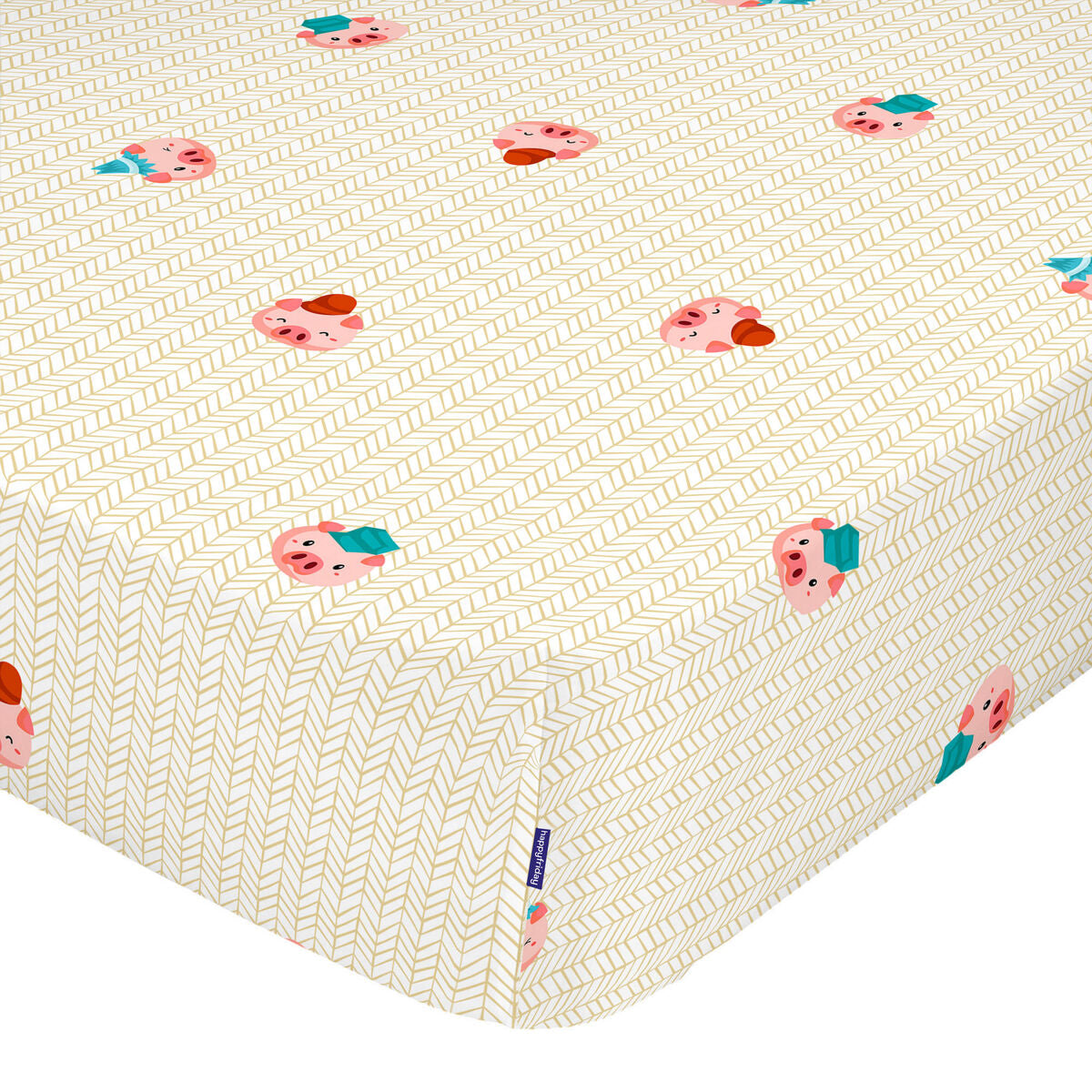 Fitted sheet HappyFriday MR FOX Multicolour 105 x 200 x 32 cm