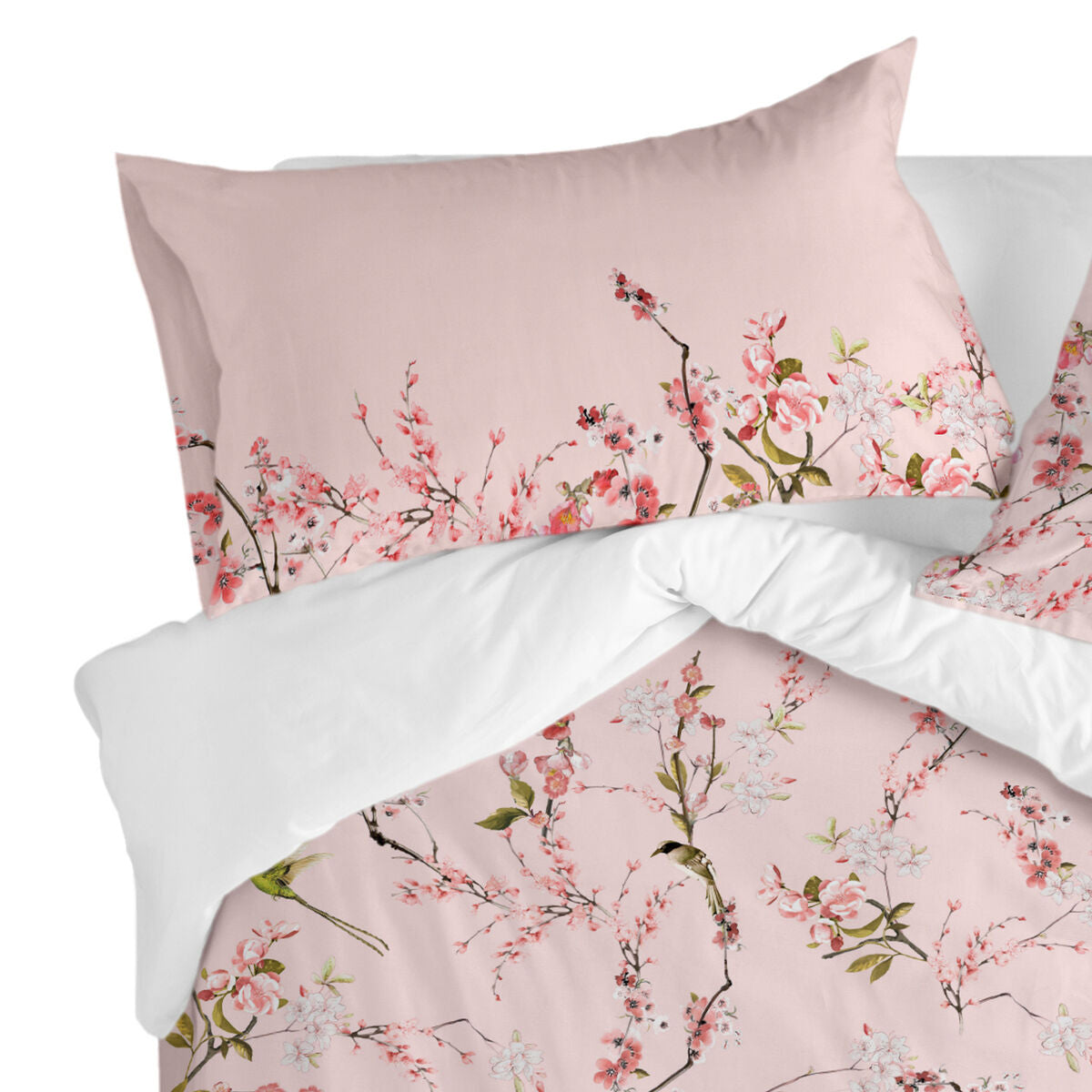 Pillowcase HappyFriday Chinoiserie rose Multicolour 50 x 75 cm (2 Units)