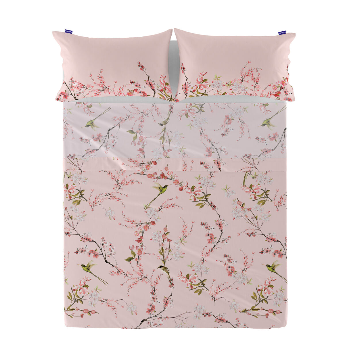 Top sheet HappyFriday Chinoiserie rose Multicolour 240 x 270 cm (asiatico/oriental)