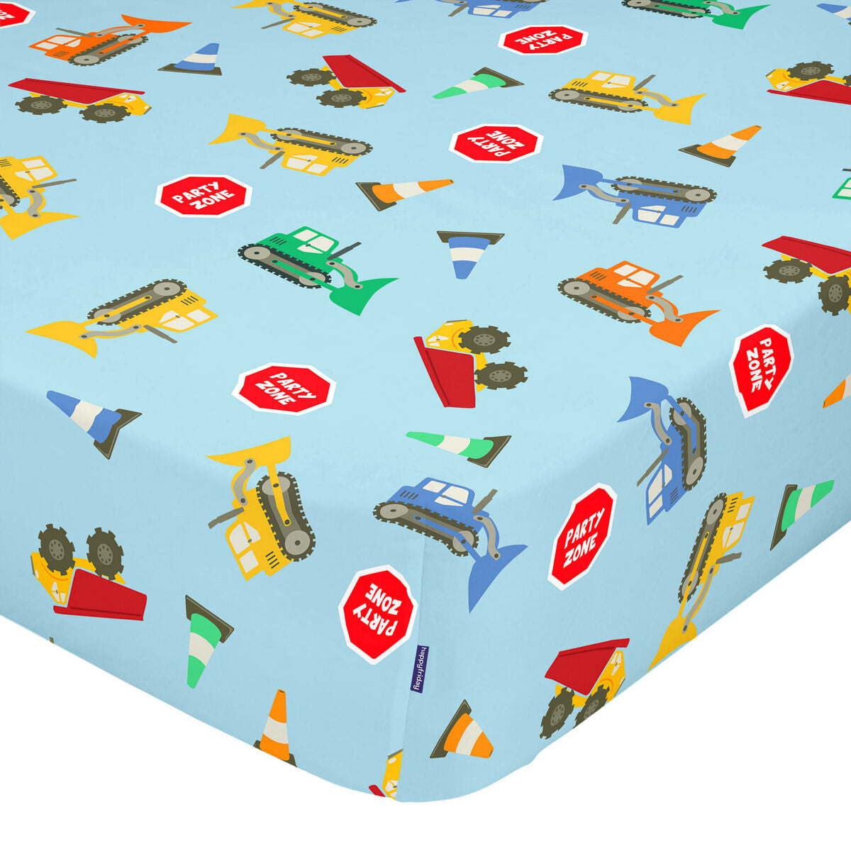 Fitted sheet HappyFriday MR FOX Multicolour 105 x 200 x 32 cm