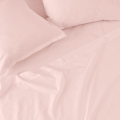 Fitted sheet HappyFriday BASIC Light Pink 180 x 200 x 32 cm