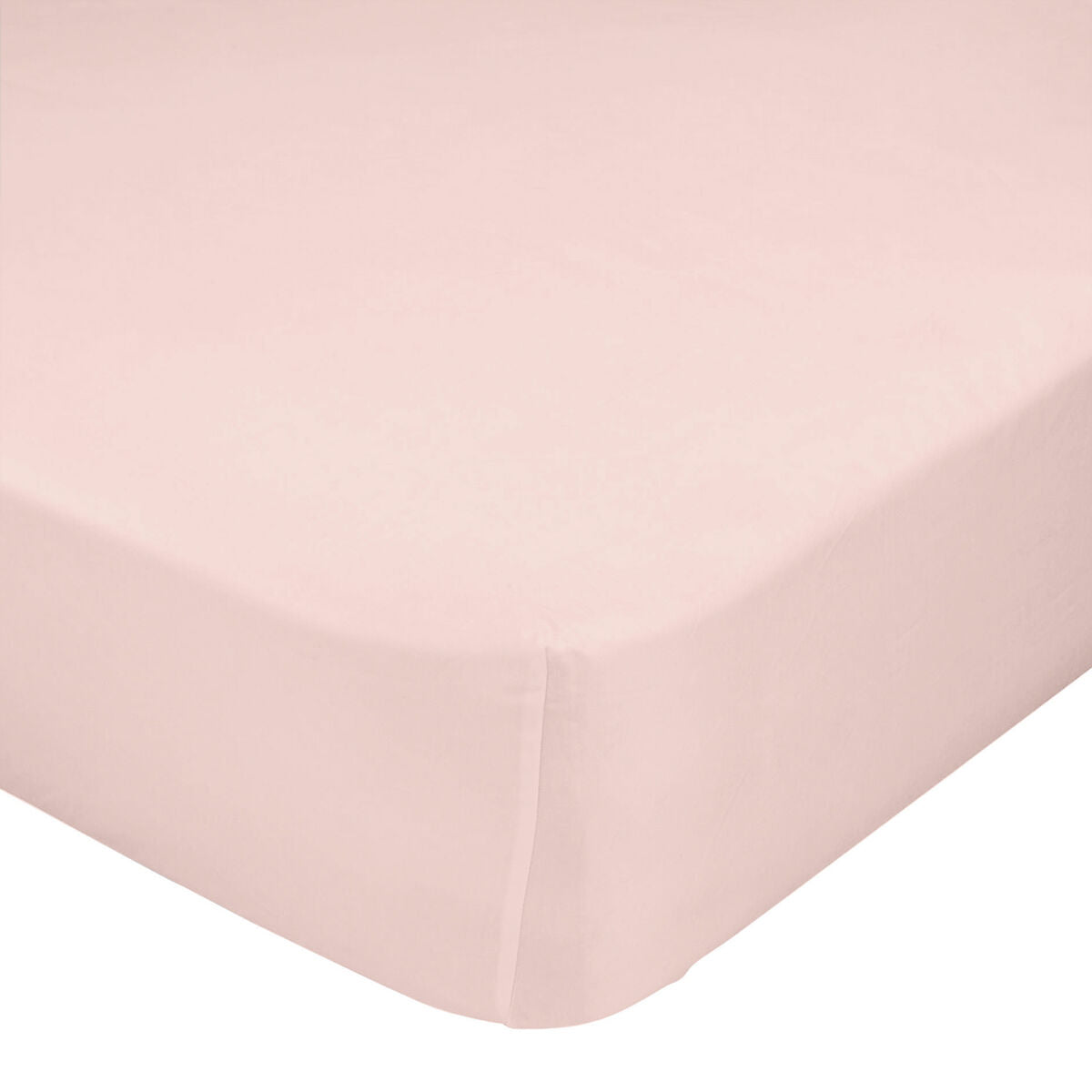 Fitted bottom sheet HappyFriday BASIC Light Pink 90 x 200 x 32 cm