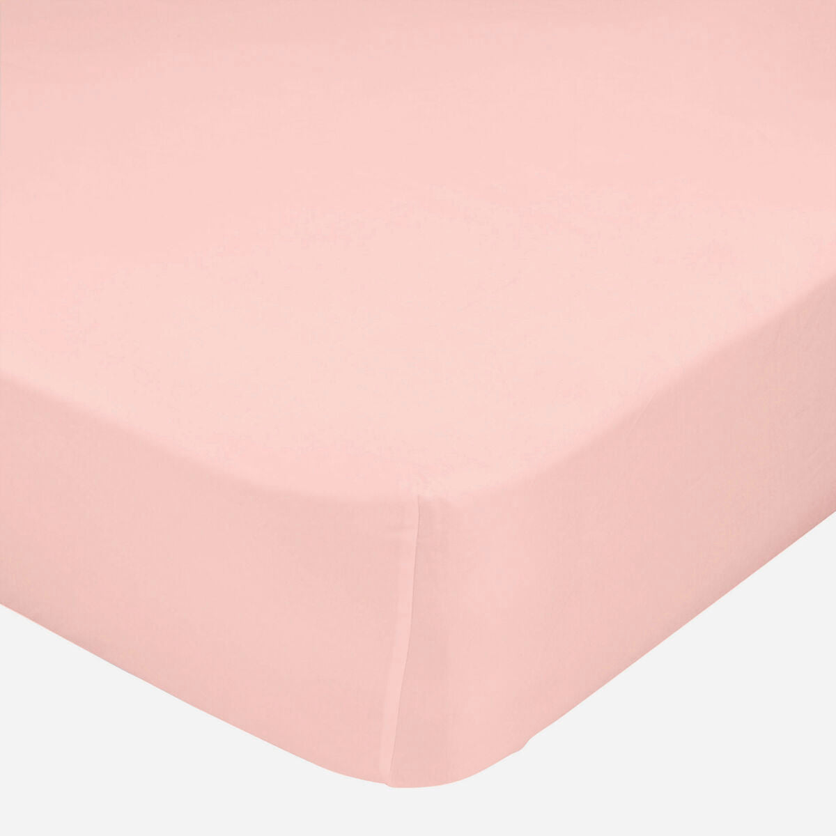 Fitted bottom sheet HappyFriday BASIC Light Pink 105 x 200 x 32 cm