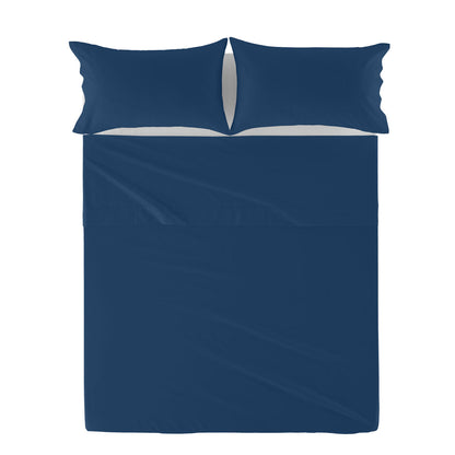 Top sheet HappyFriday Basic Navy Blue 160 x 270 cm