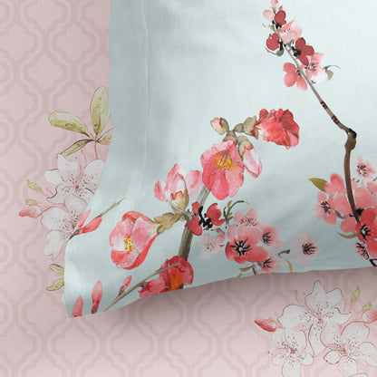 Fitted sheet HappyFriday Chinoiserie Multicolour 160 x 200 x 32 cm