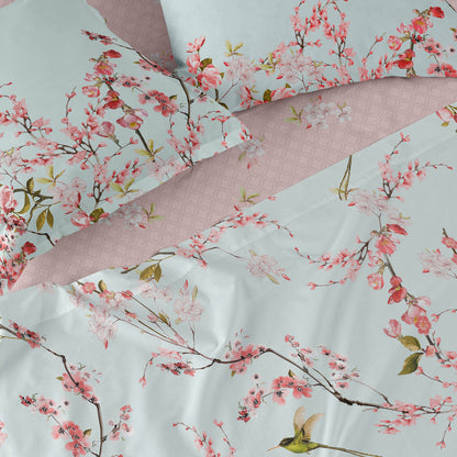 Fitted sheet HappyFriday Chinoiserie Multicolour 90 x 200 x 32 cm