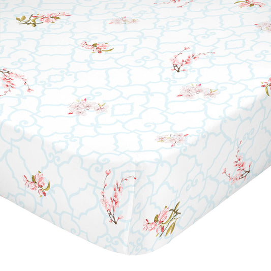 Fitted sheet HappyFriday Sakura Multicolour 140 x 200 x 32 cm