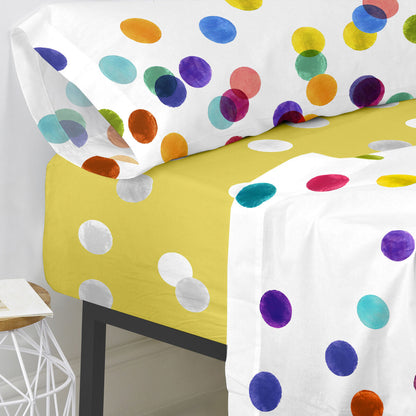 Fitted bottom sheet HappyFriday HAPPYFRIDAY Multicolour 28 x 2 x 38 cm 140 x 200 x 32 cm