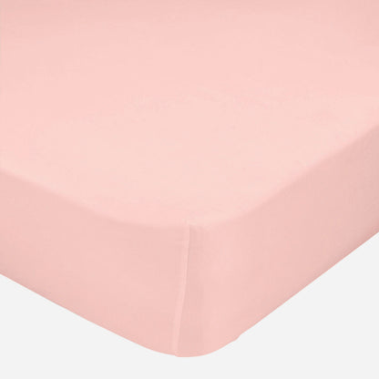 Fitted bottom sheet HappyFriday BASIC Light Pink 200 x 200 x 32 cm