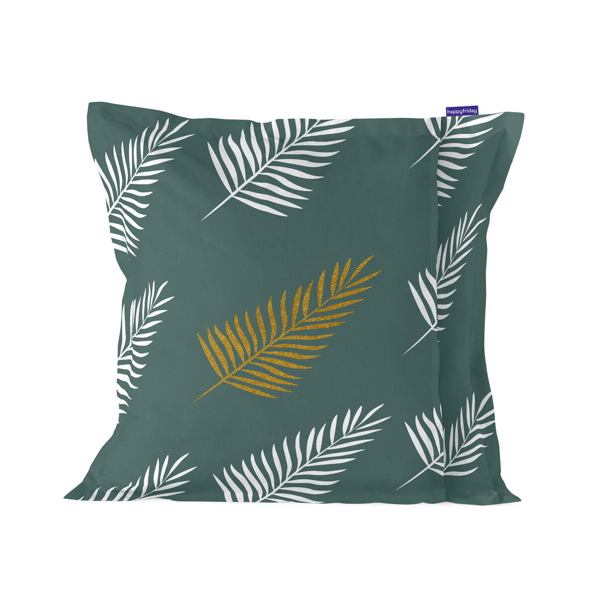 Cushion cover HappyFriday Blanc Foliage mint Multicolour 60 x 60 cm HappyFriday