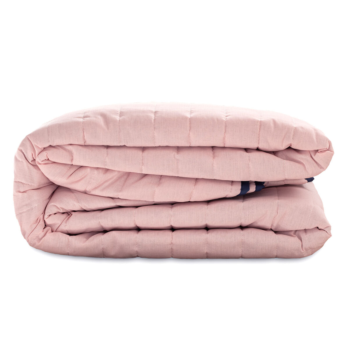 Reversible Bedspread HappyFriday Basic Dash Pink Navy Blue 240 x 260 cm