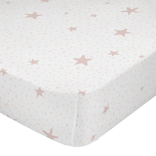 Fitted sheet HappyFriday BASIC KIDS Pink 90 x 200 x 32 cm