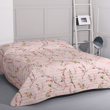 Bedspread (quilt) HappyFriday HF Chinoiserie Multicolour Pink 270 x 260 cm